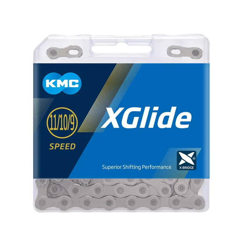 KMC X-Glide CUES 9 - 11 Speed Chain - 126 Links - Grey-1