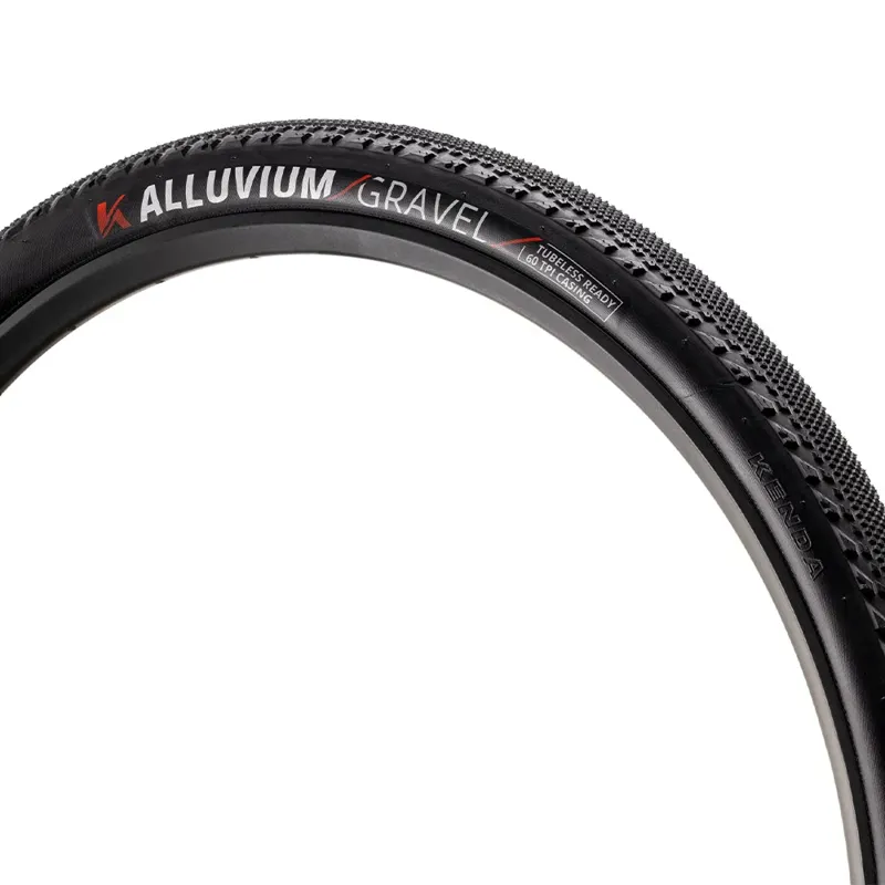 Kenda K Series Alluvium 60TPI Folding Gravel Tyre - 700 x 40c - Black
