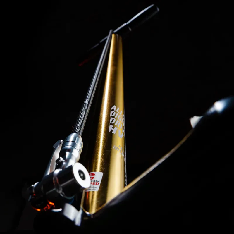 Lezyne 18K Gold Digital Drive With Presta Pro Head Pump - 100psi-4