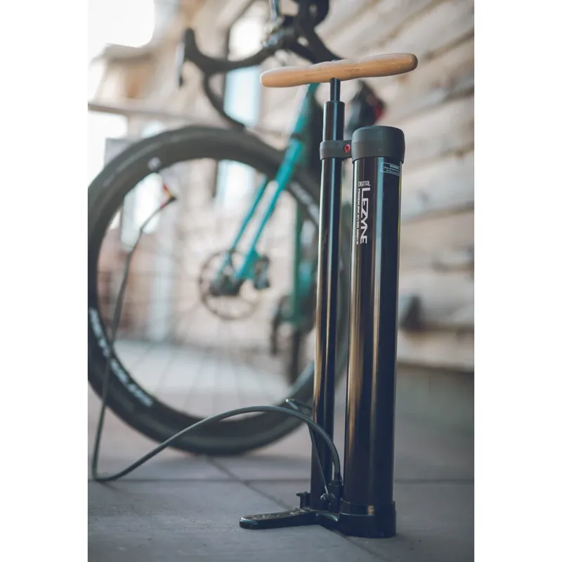 Lezyne Digital Pressure Over Drive Tubeless Track Pump - 220psi-1