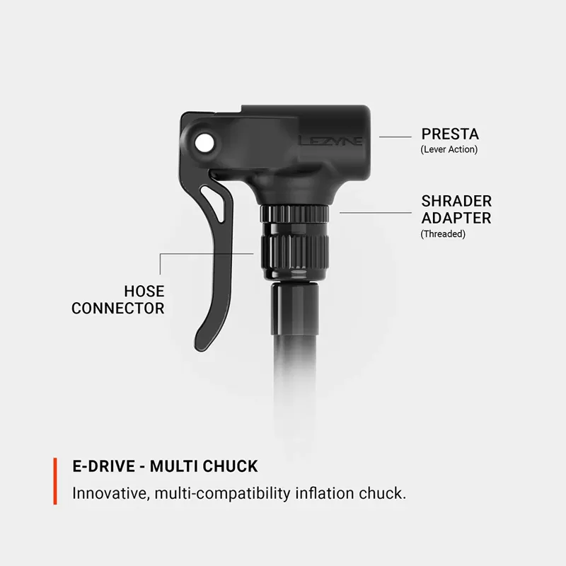 Lezyne E Drive Electric Bike Pump-4