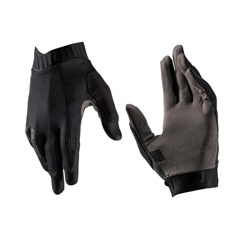 Leatt 1.0 GripR Women's Long Finger MTB Gloves - Stealth Black/Grey