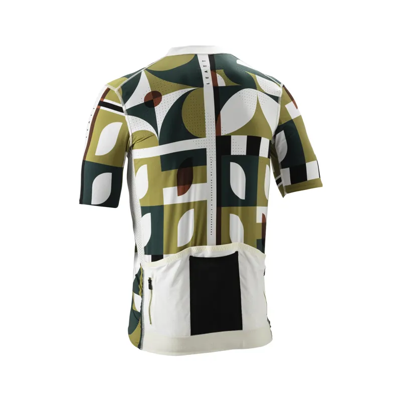 Leatt Endurance 5.0 Short Sleeve MTB Jersey - Canvas Green-1