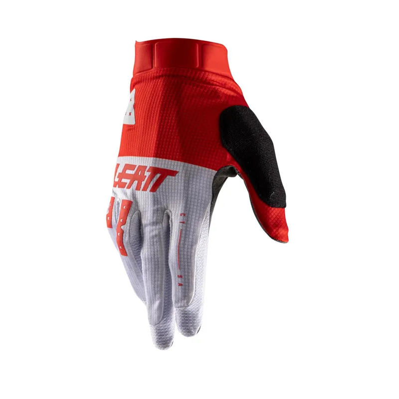 Leatt 1.0 GripR Long Finger Gloves - Heatmap Red-1