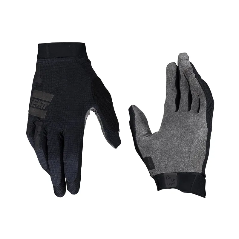Leatt GripR MTB 1.0 Junior Long Finger Gloves - Stealth