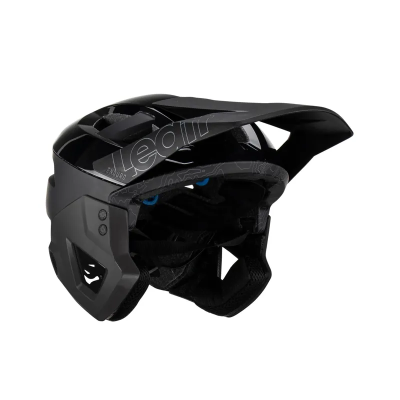 Leatt Enduro 3.0 MTB Full Face Helmet - Stealth Black/Grey-3