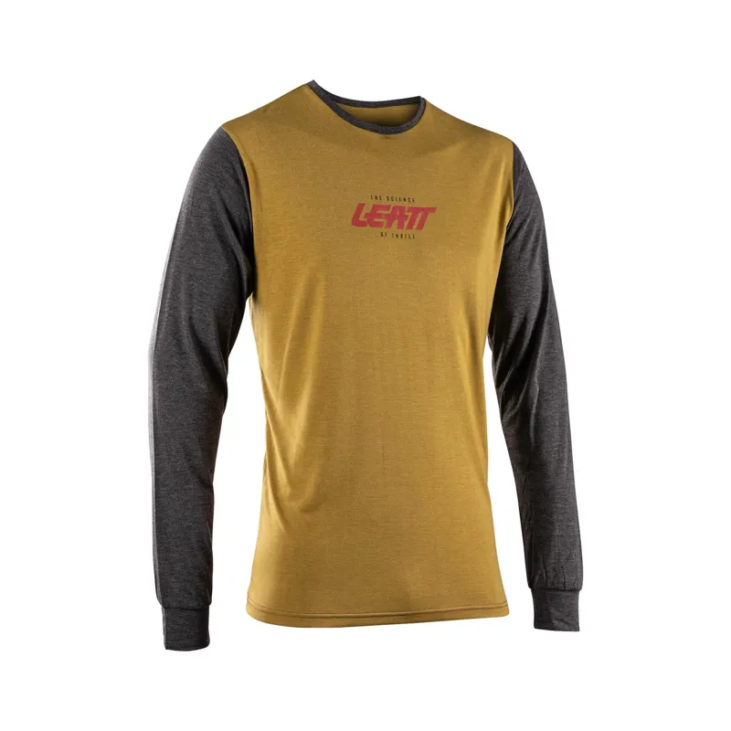 Leatt Long Sleeve Technical T-Shirt - Brass Brown