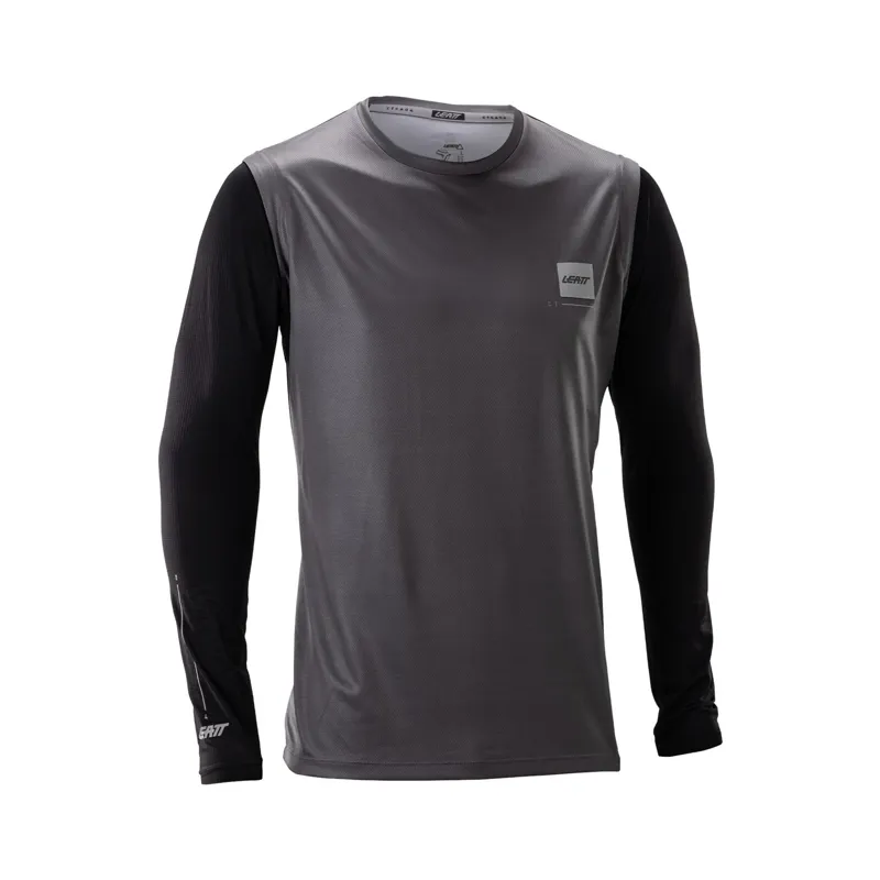 Leatt Gravity 2.0 Long Sleeve MTB Jersey - Graphite Black