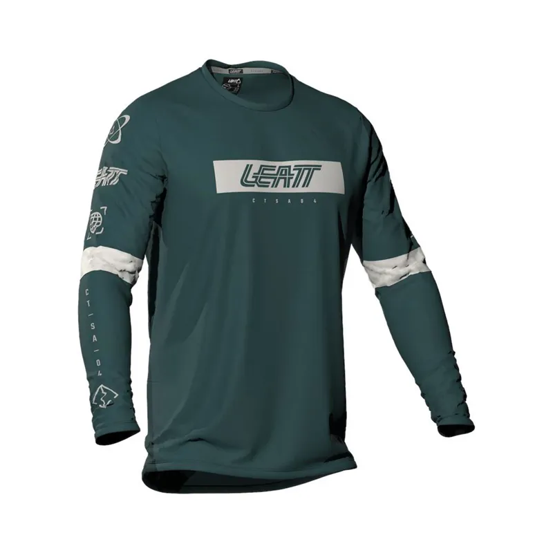 Leatt Gravity 3.0 Junior Long Sleeve MTB Jersey - Spruce Green