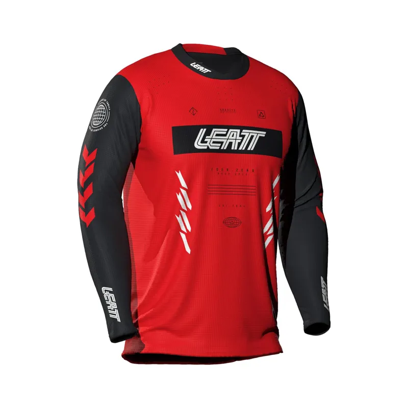 Leatt Gravity 4.0 Junior Long Sleeve MTB Jersey - Race Red