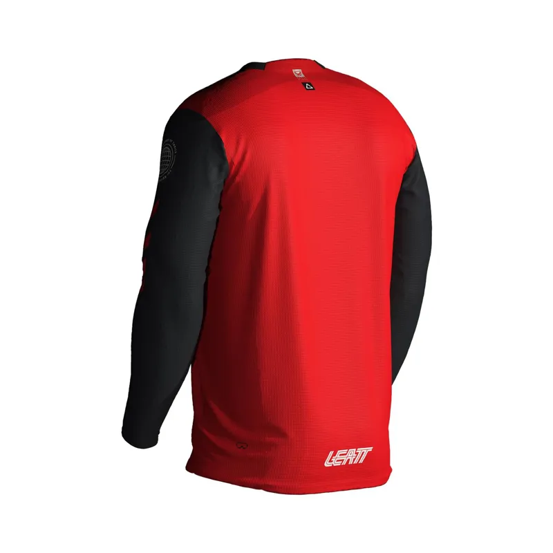 Leatt Gravity 4.0 Junior Long Sleeve MTB Jersey - Race Red-1