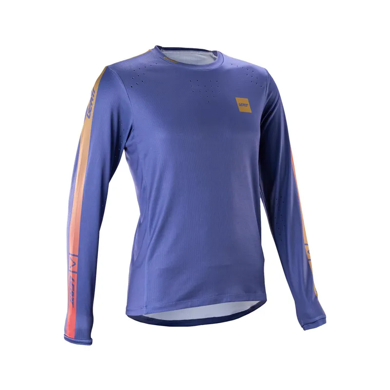 Leatt Gravity 4.0 Women's Long Sleeve MTB Jersey - Cosmic Blue