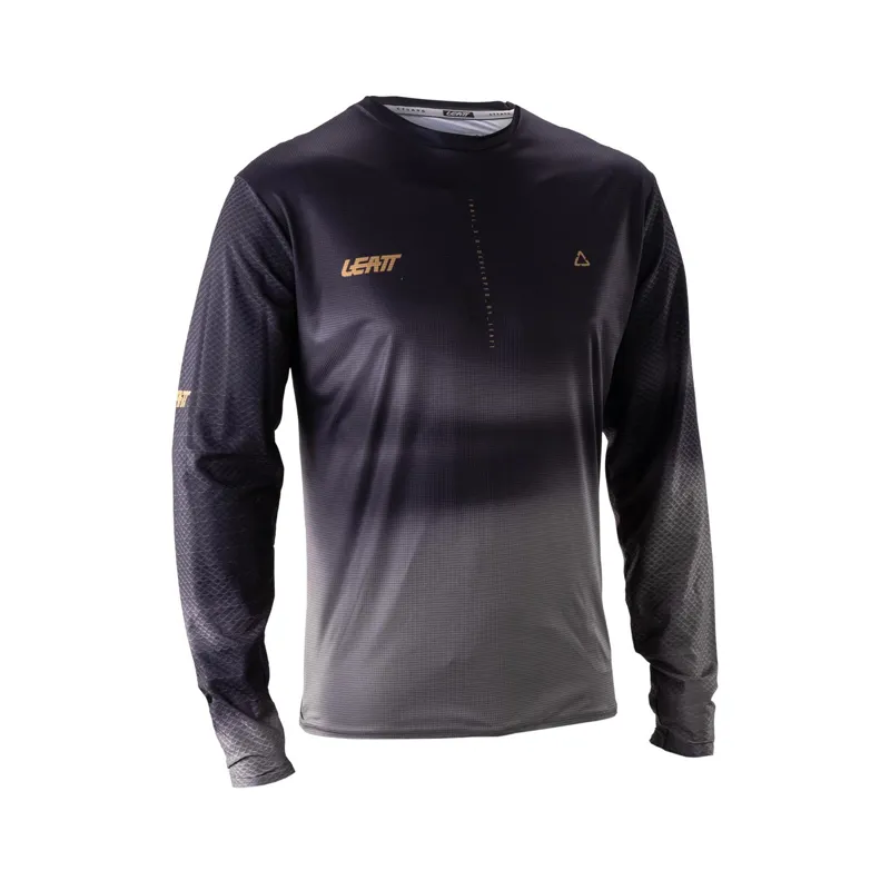 Leatt Trail 3.0 Long Sleeve MTB Jersey - Ghost Black