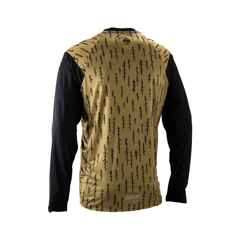 Leatt Trail 3.0 Long Sleeve MTB Jersey - Trails Brown-1