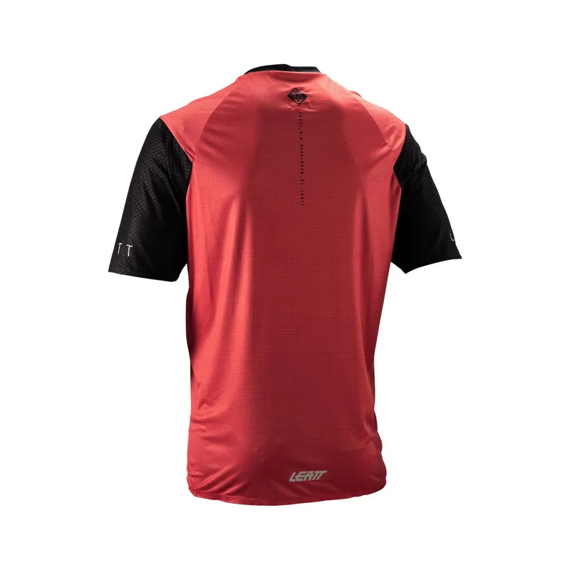 Leatt Trail 3.0 Men's Short Sleeve Jersey - Dusty Red-1