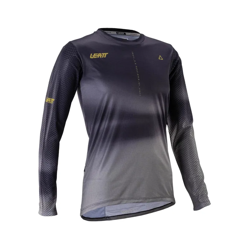 Leatt Trail 3.0 Women's Long Sleeve MTB Jersey - Ghost Black