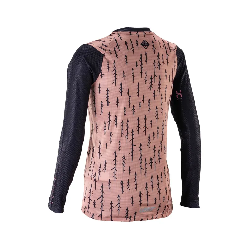 Leatt Trail 3.0 Women's Long Sleeve MTB Jersey - Trails Pink-1