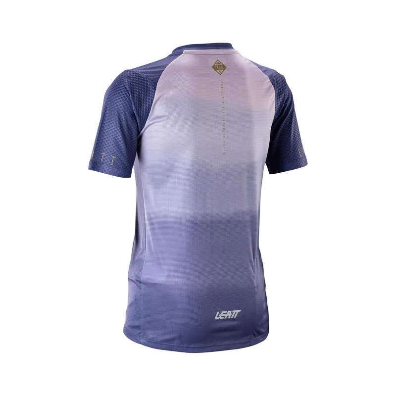 Leatt Trail 3.0 Women's Short Sleeve MTB Jersey - Cosmic Blue-1
