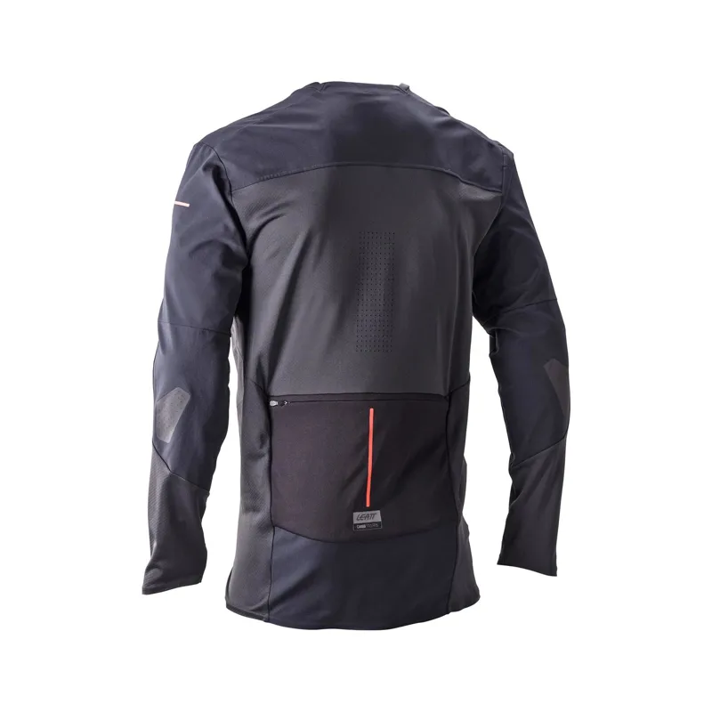Leatt Trail 6.0 Cargo Men's Long Sleeve Jersey - Ghost Black-1