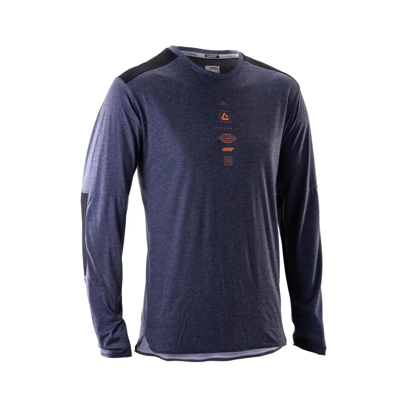 Leatt Trail 4.0 Men's Long Sleeve Jersey - Galaxy Blue