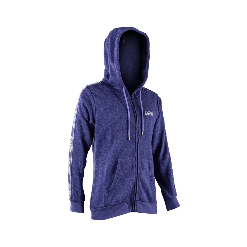 Leatt Zip Up Tech Women's Hoodie - Cosmic Blue