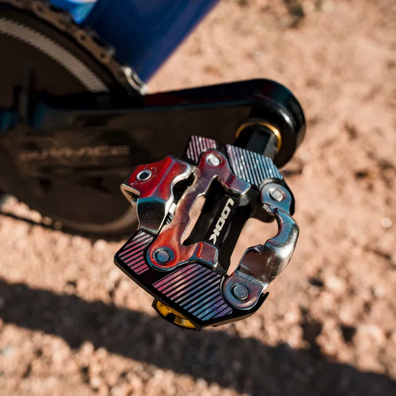 Look X-One-G Ti Clipless Gravel Pedals - Black-5