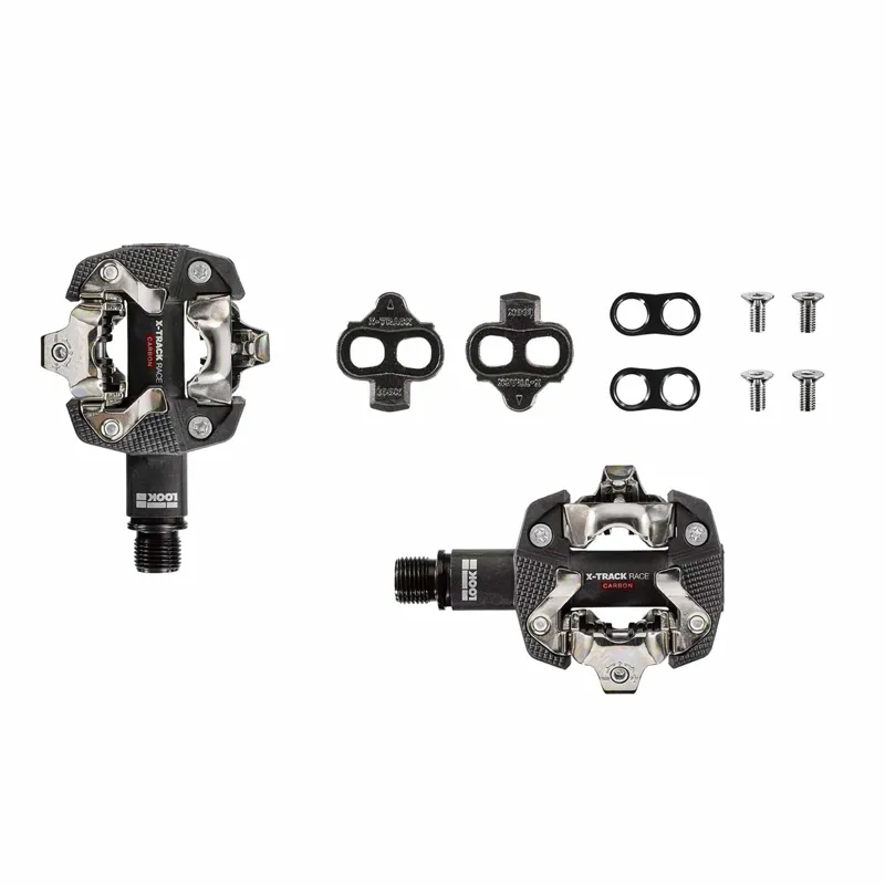 Look X-Track Race Carbon Clipless MTB Pedals - Black-2