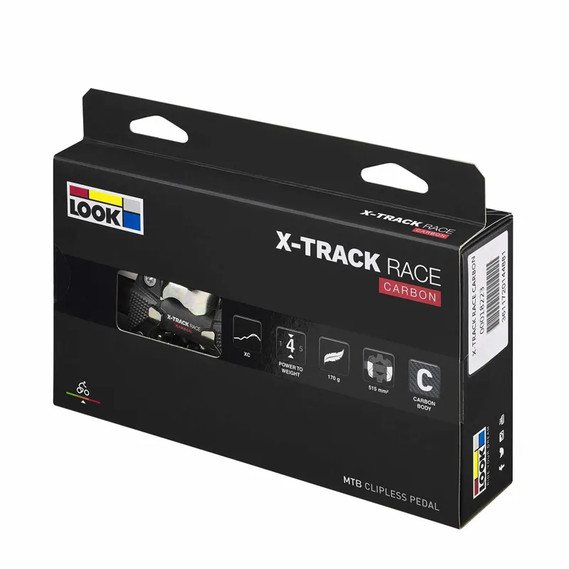 Look X-Track Race Carbon Clipless MTB Pedals - Black-3