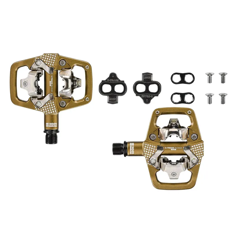 Look X-Track EN-RAGE Plus Clipless MTB Pedals - Bronze-2