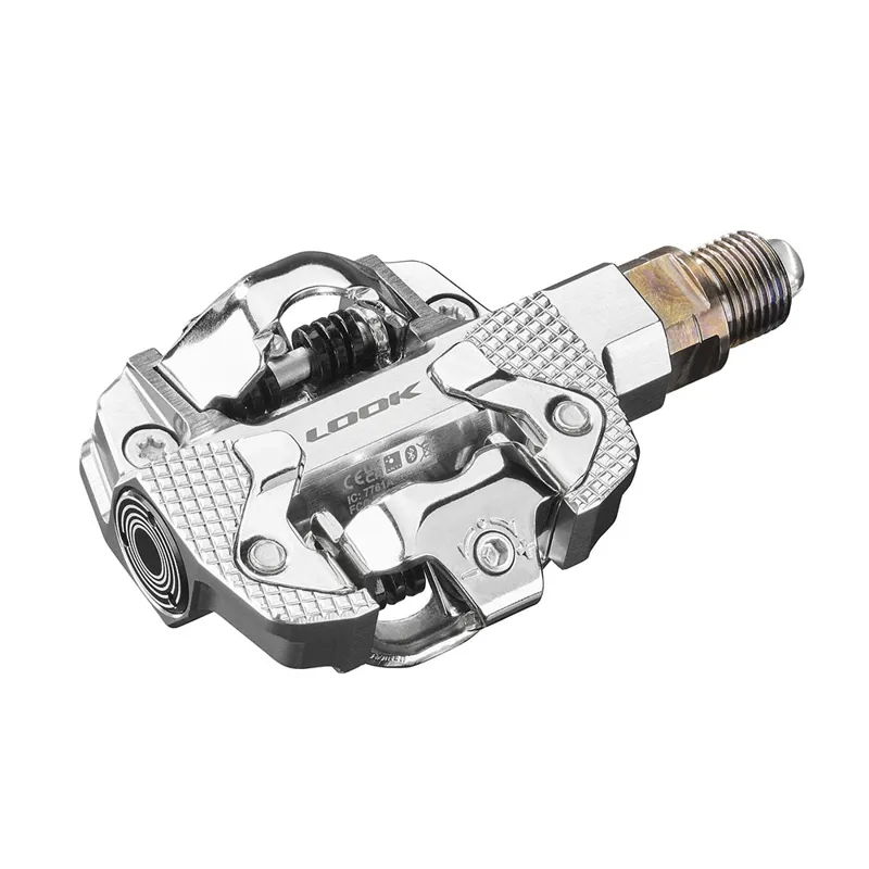 Look X-Track Power Dual Sided Powermeter Pedals - Silver-1