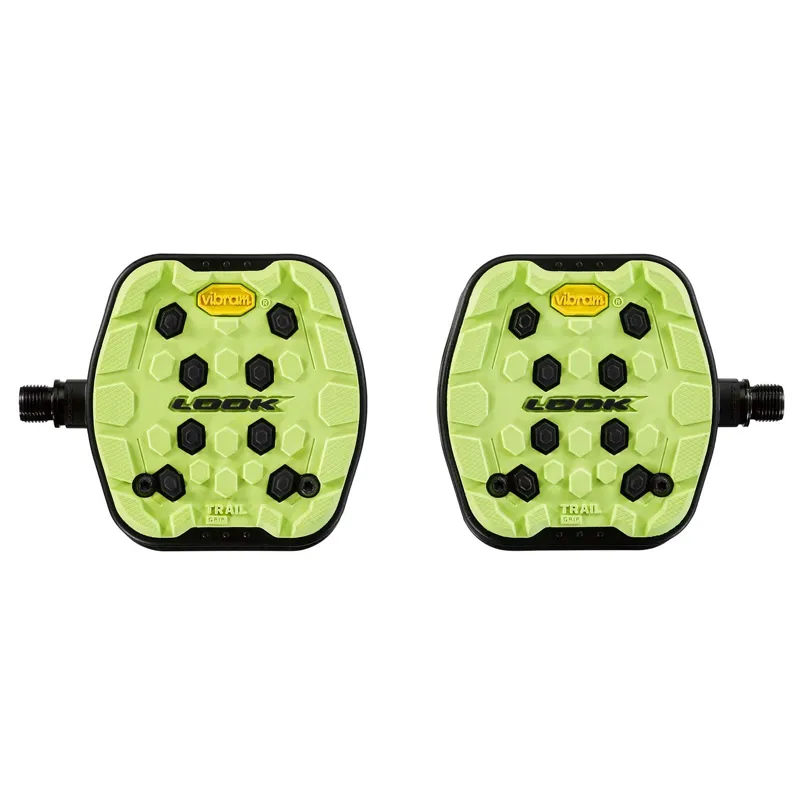 Look Trail Grip Flat Pedal - Lime
