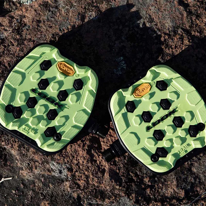 Look Trail Grip Flat Pedal - Lime-3