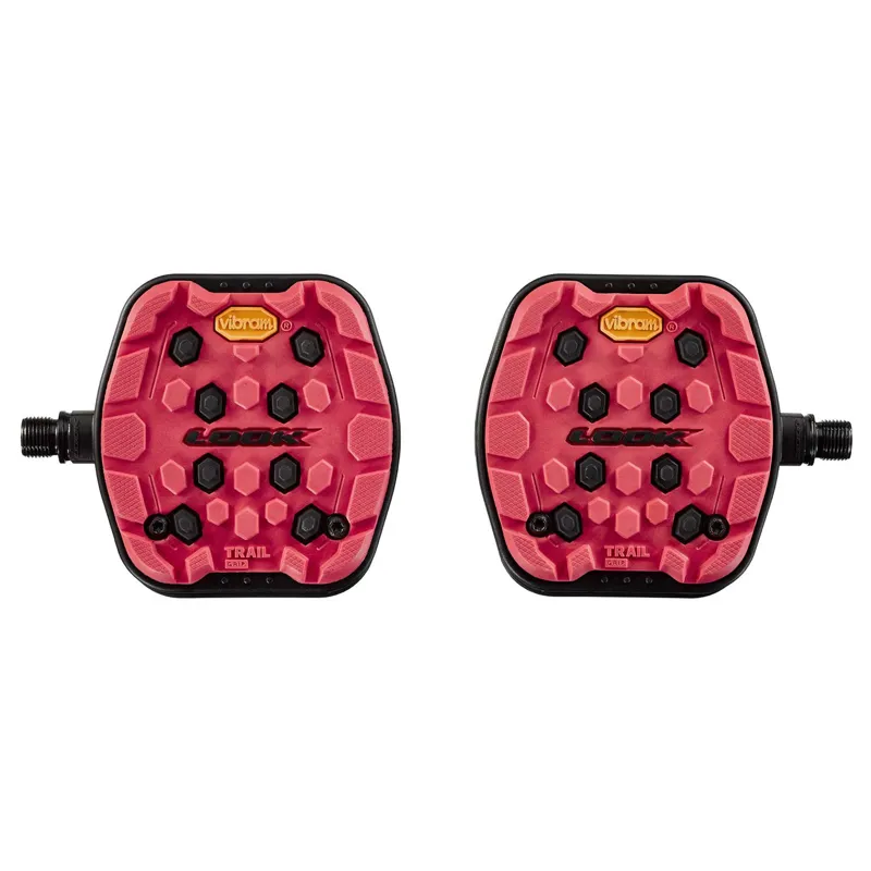Look Trail Grip Flat Pedal - Red