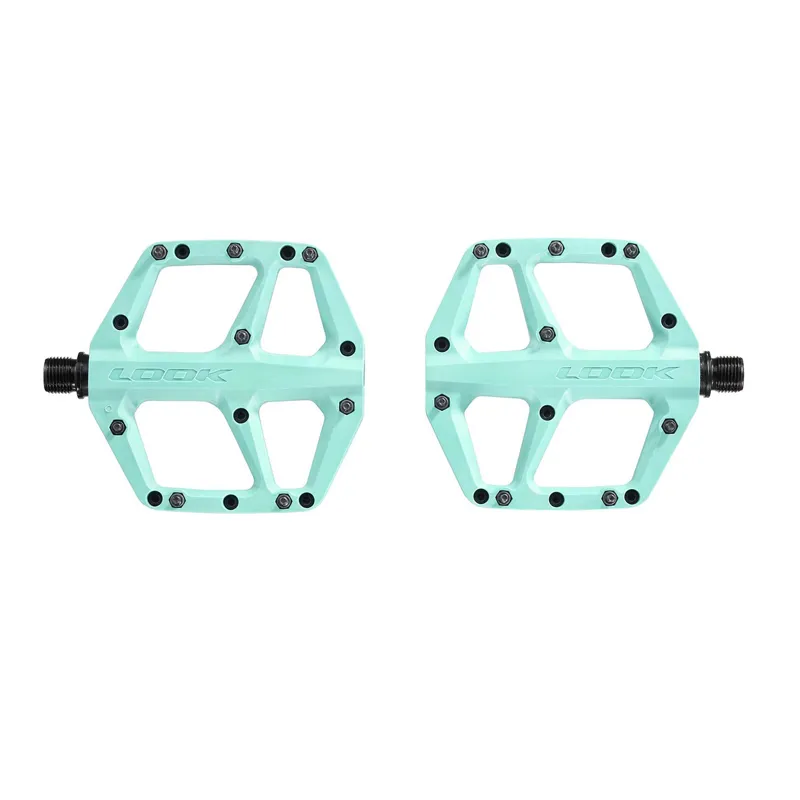 Look Trail Fusion Flat MTB Pedals - Celeste