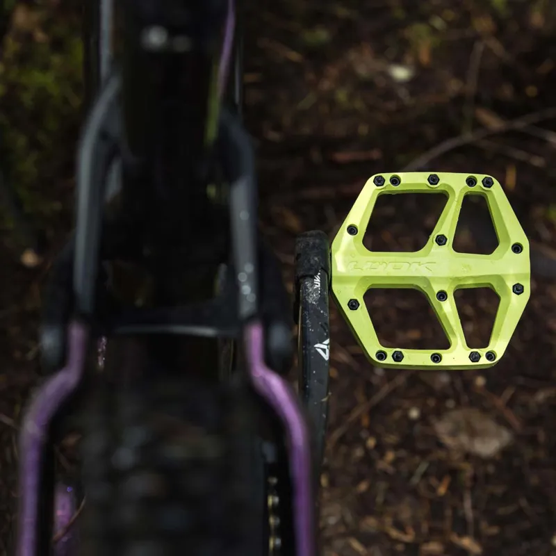 Look Trail Fusion Flat MTB Pedals - Lime-3