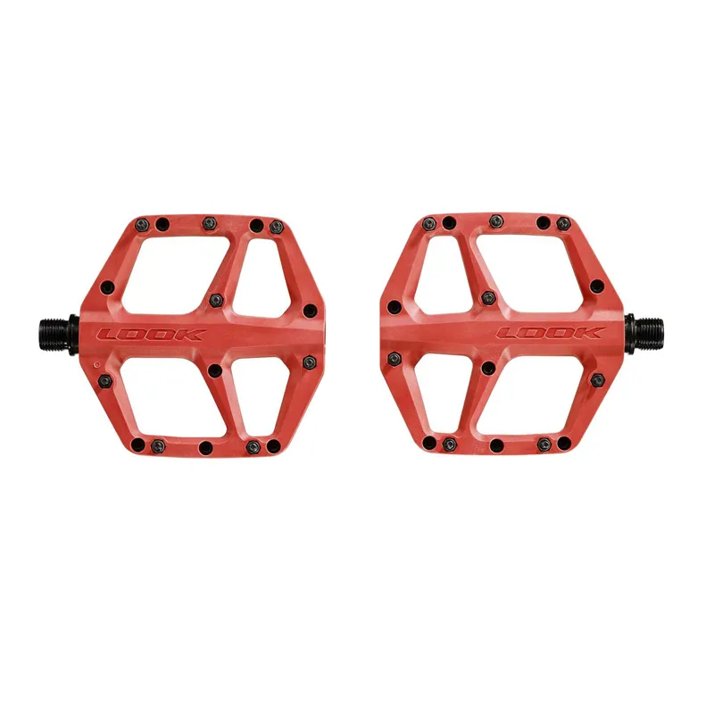 Look Trail Fusion Flat MTB Pedals - Red