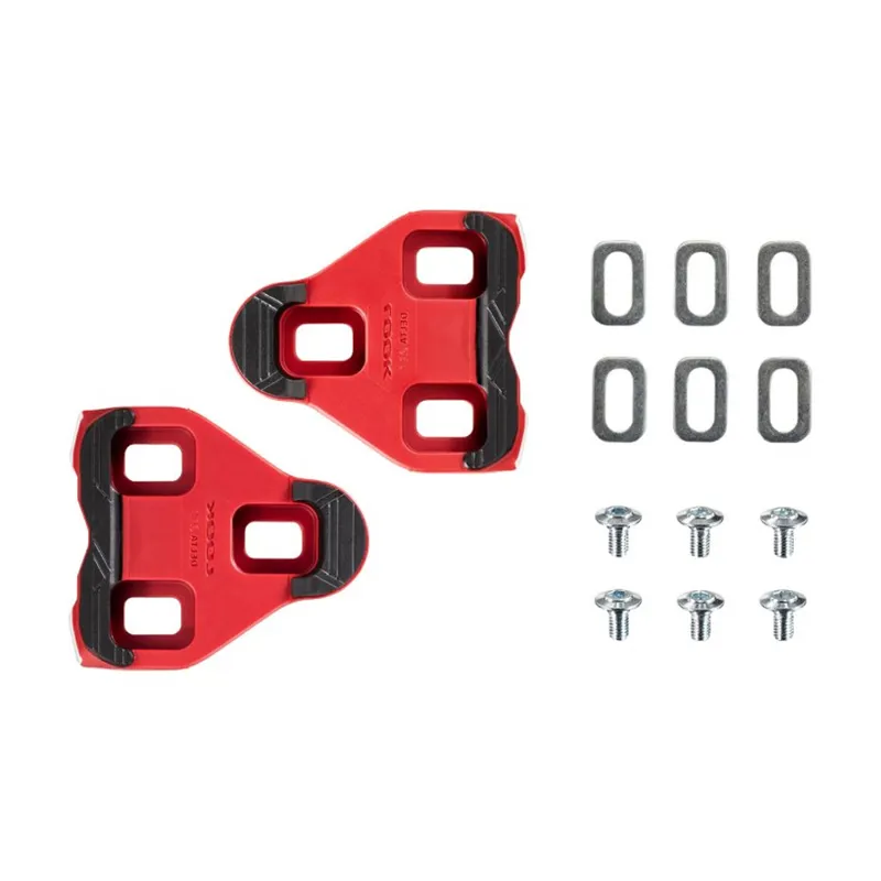 Look Delta Fitness Grip 9 Degrees Road Pedal Cleat - Red-2