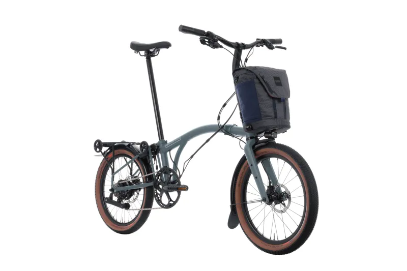 Brompton G Line 4 Speed SuperRoll+ 2027 Electric Folding Bike - Lake Grey-2