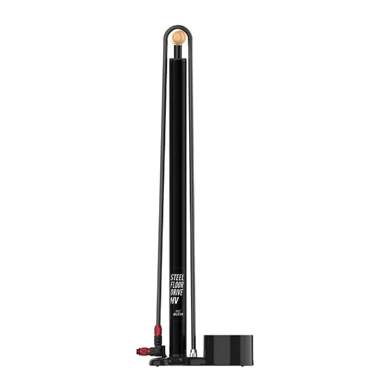 Lezyne Steel HV Floor Drive 3.5 Floor Pump - Flat Black-1