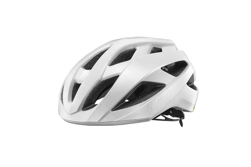 Liv Rev Comp Mips Women's Road Helmet - Metallic White-1