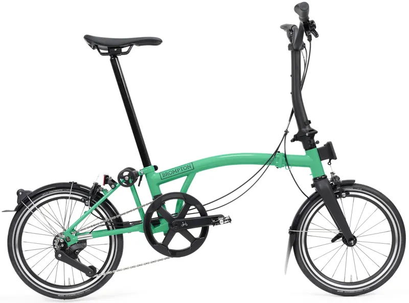 Brompton P line V2 4 Speed Mid Bar 2026 Folding Bike - Palm Green
