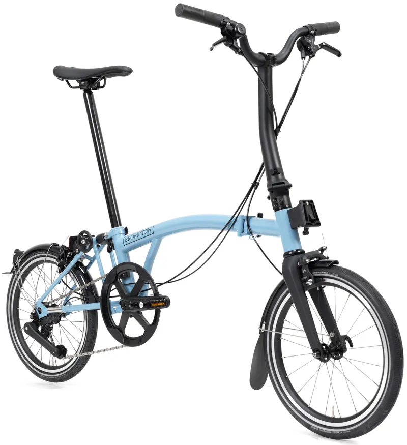 Brompton P line V2 12 Speed Mid Bar 2026 Folding Bike - Cloud Metallic-2