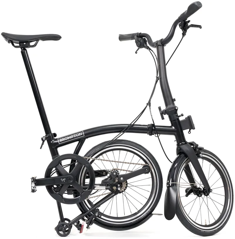 Brompton P line V2 4 Speed Mid Bar 2026 Folding Bike - Black-2