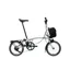 Brompton P Line 4-speed SuperRoll+ Mid Bar 2027 Electric Folding Bike - Lunar Ice Metallic