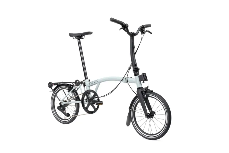 Brompton P Line 12-speed SuperRoll+ Mid Bar 2027 Folding Bike - Lunar Ice Metallic-1
