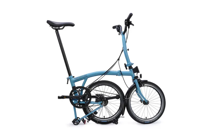 Brompton C Line 12 Speed Mid Bar 2026 Folding Bike - Cloud Metallic-2