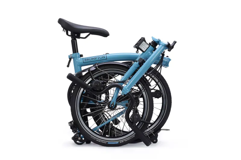 Brompton C Line 12 Speed Mid Bar 2026 Folding Bike - Cloud Metallic-3