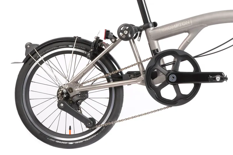 Brompton T Line 12 Speed Mid Bar 2026 Folding Bike - Blasted Titanium-4