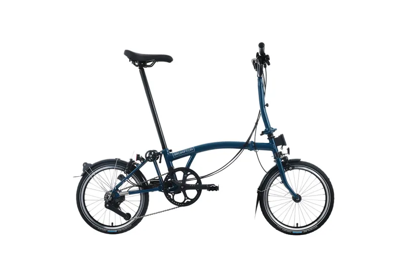 Brompton M12L C Line 12 Speed 2025 Folding Bike - Ocean Blue
