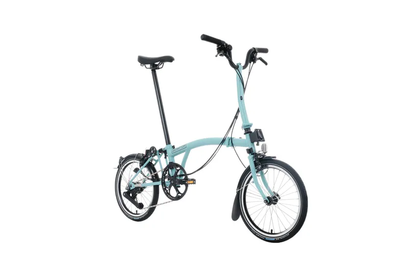 Brompton M12L C Line 12 Speed 2025 Folding Bike - Turkish Green-1
